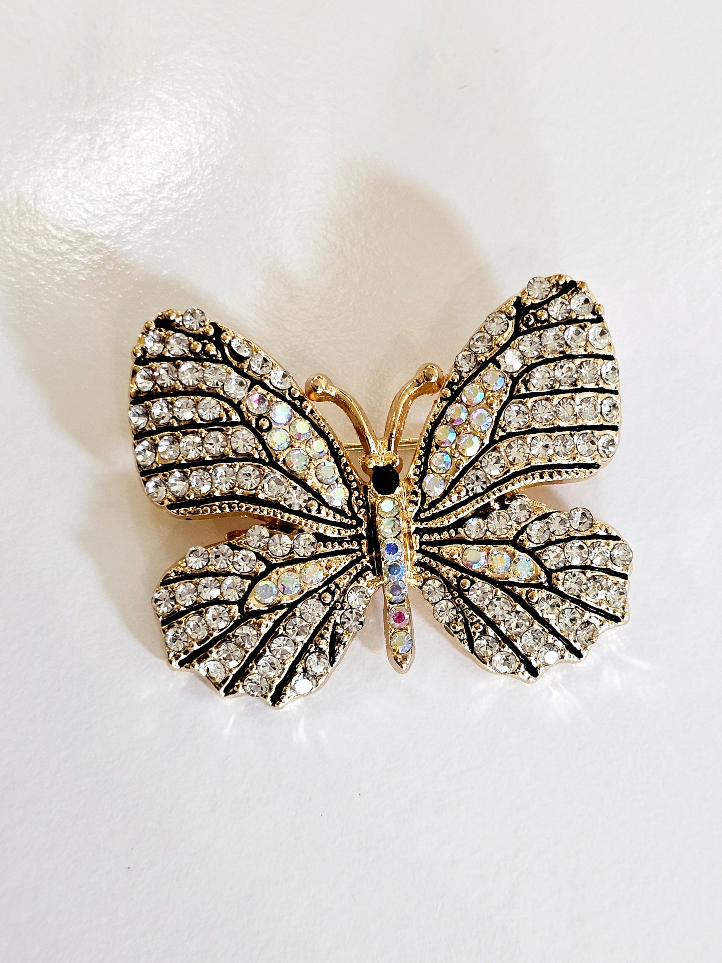 Rhinestones Butterfly Brooch