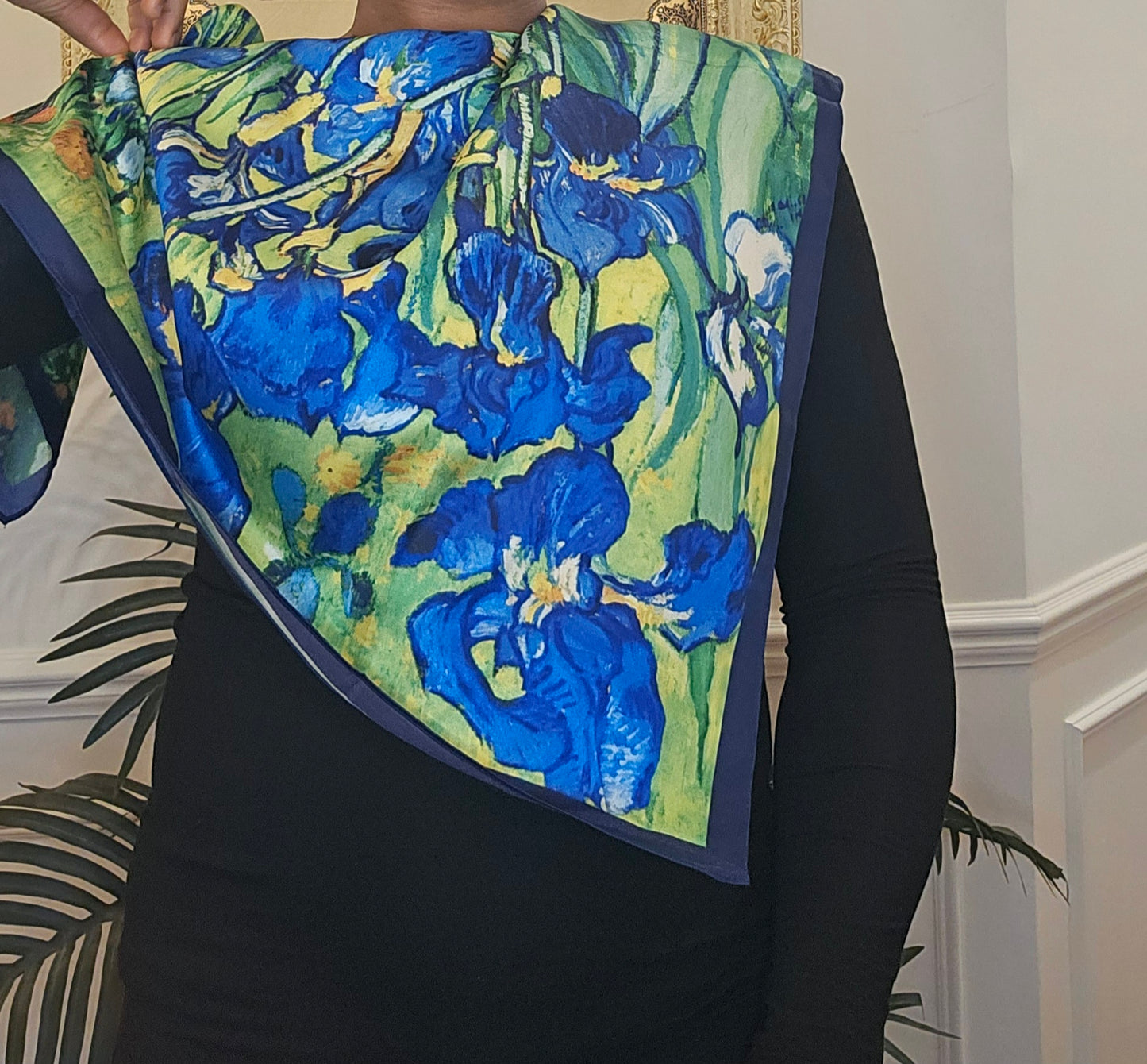 Vintage Print Twill Silk Scarf