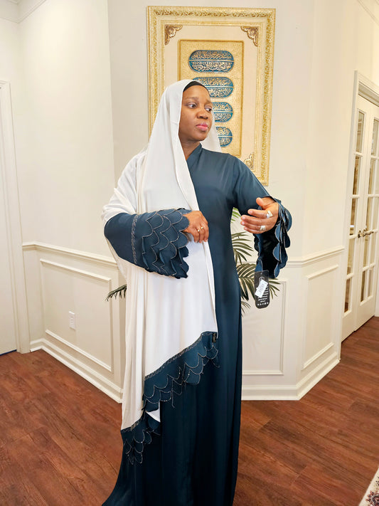 Scalloped Sleeves Abaya