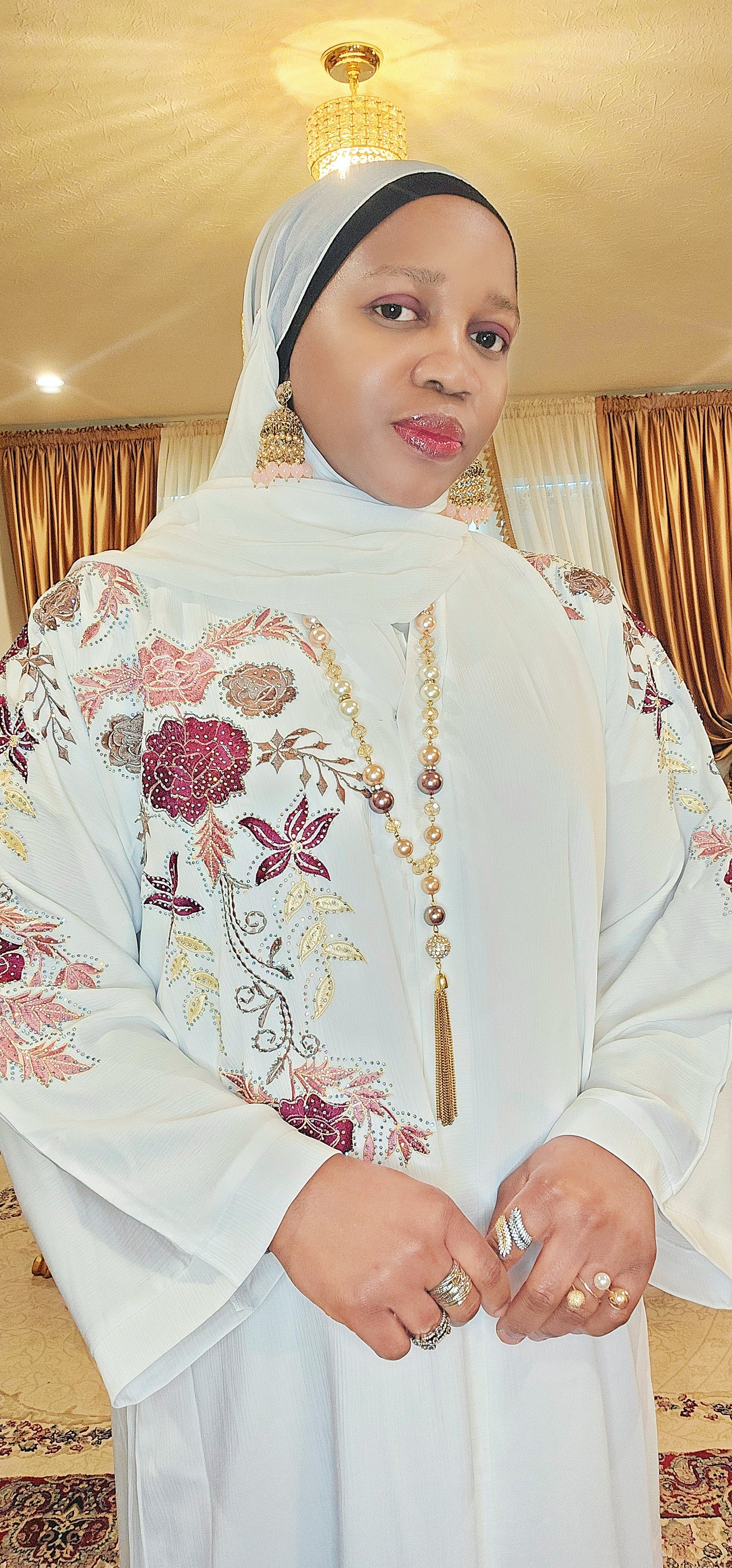 Floral design Abaya