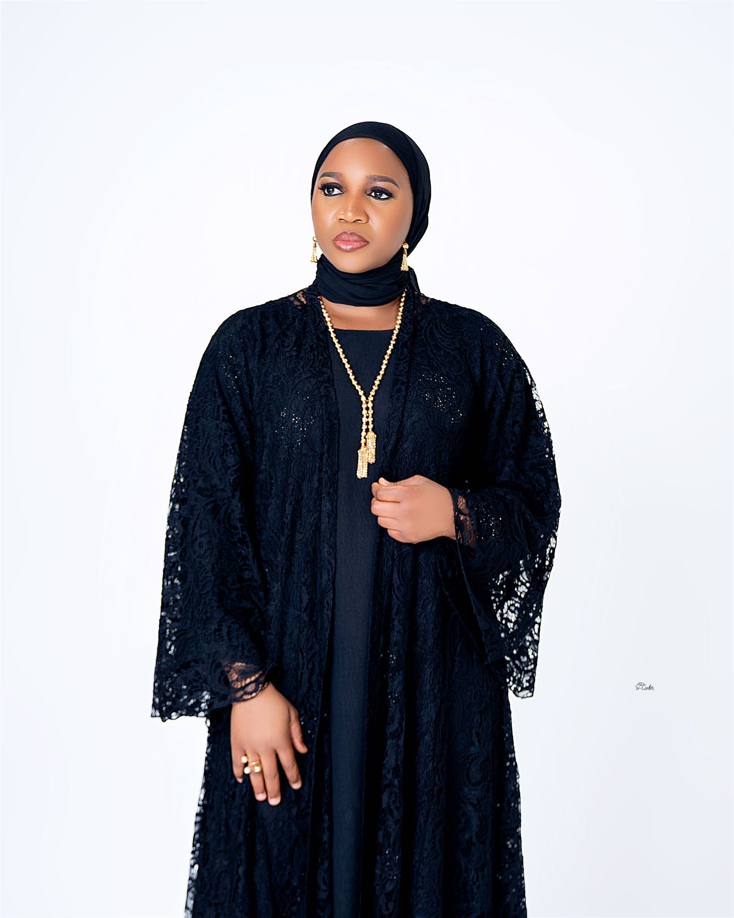 Ayeesha Full Lace 4pcs Abaya