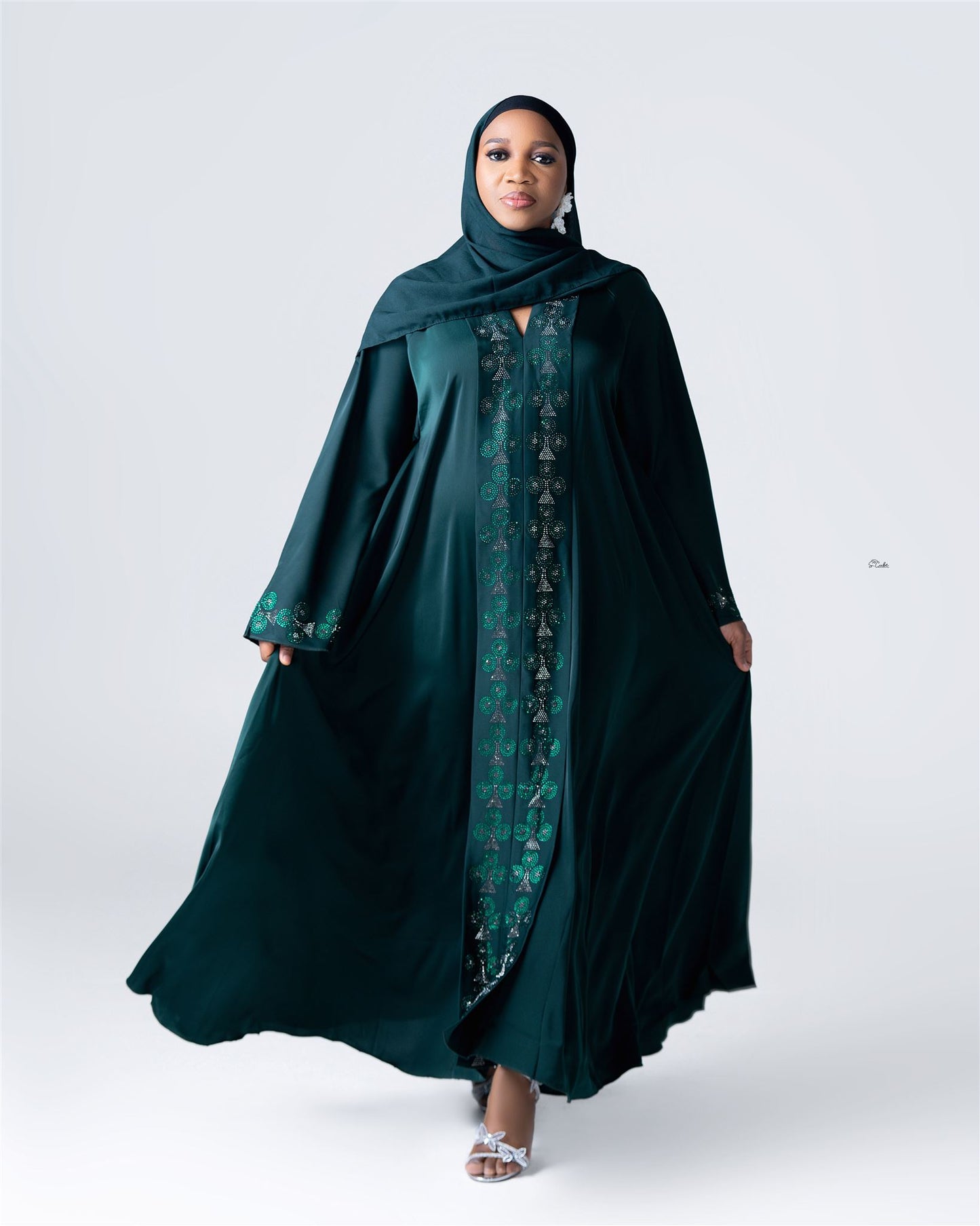 Emerald Green Abaya