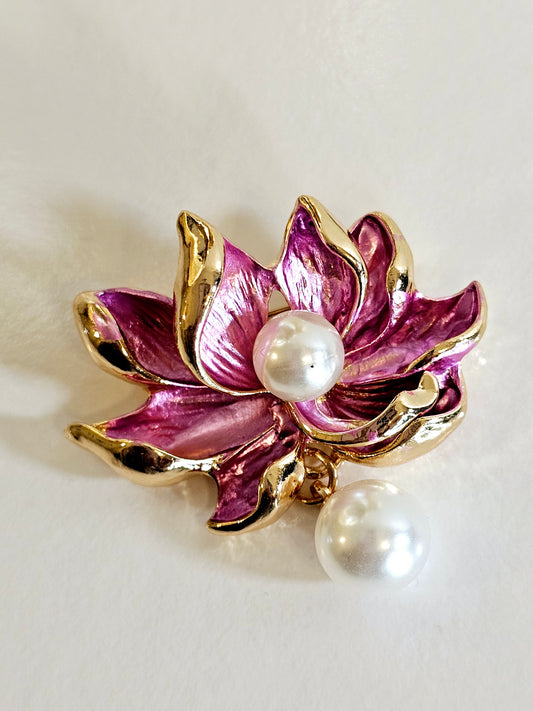 Lotus Flower Brooch
