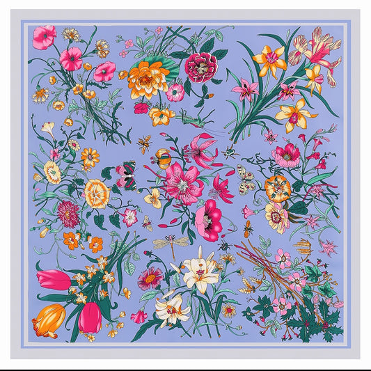 Flower Twill Scarf