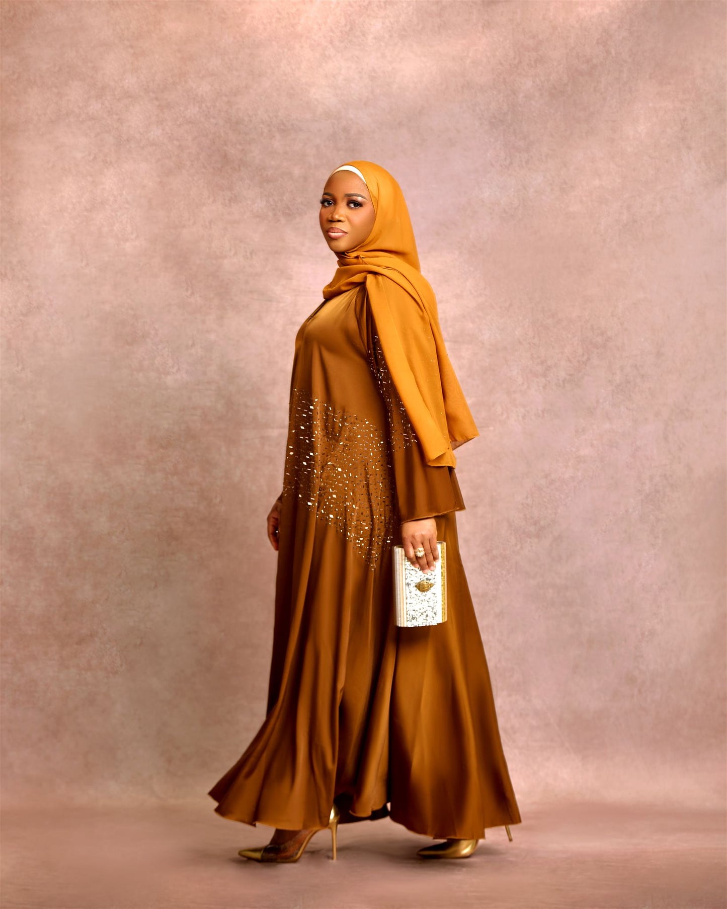 Golden Crescent Abaya