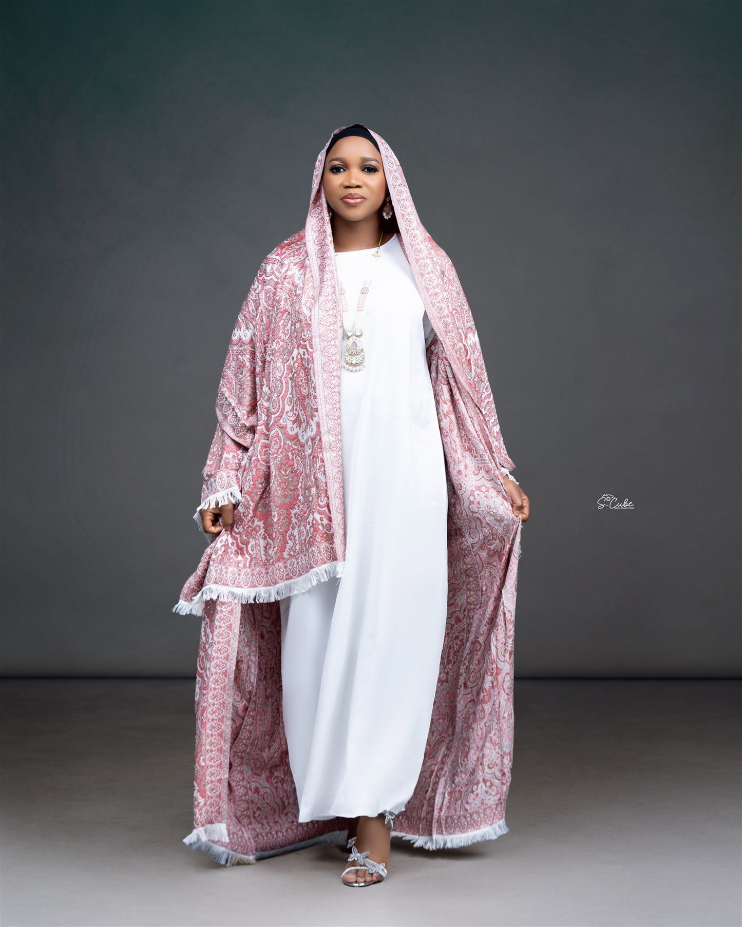 Royal Cashmere Pashmina Abaya Set
