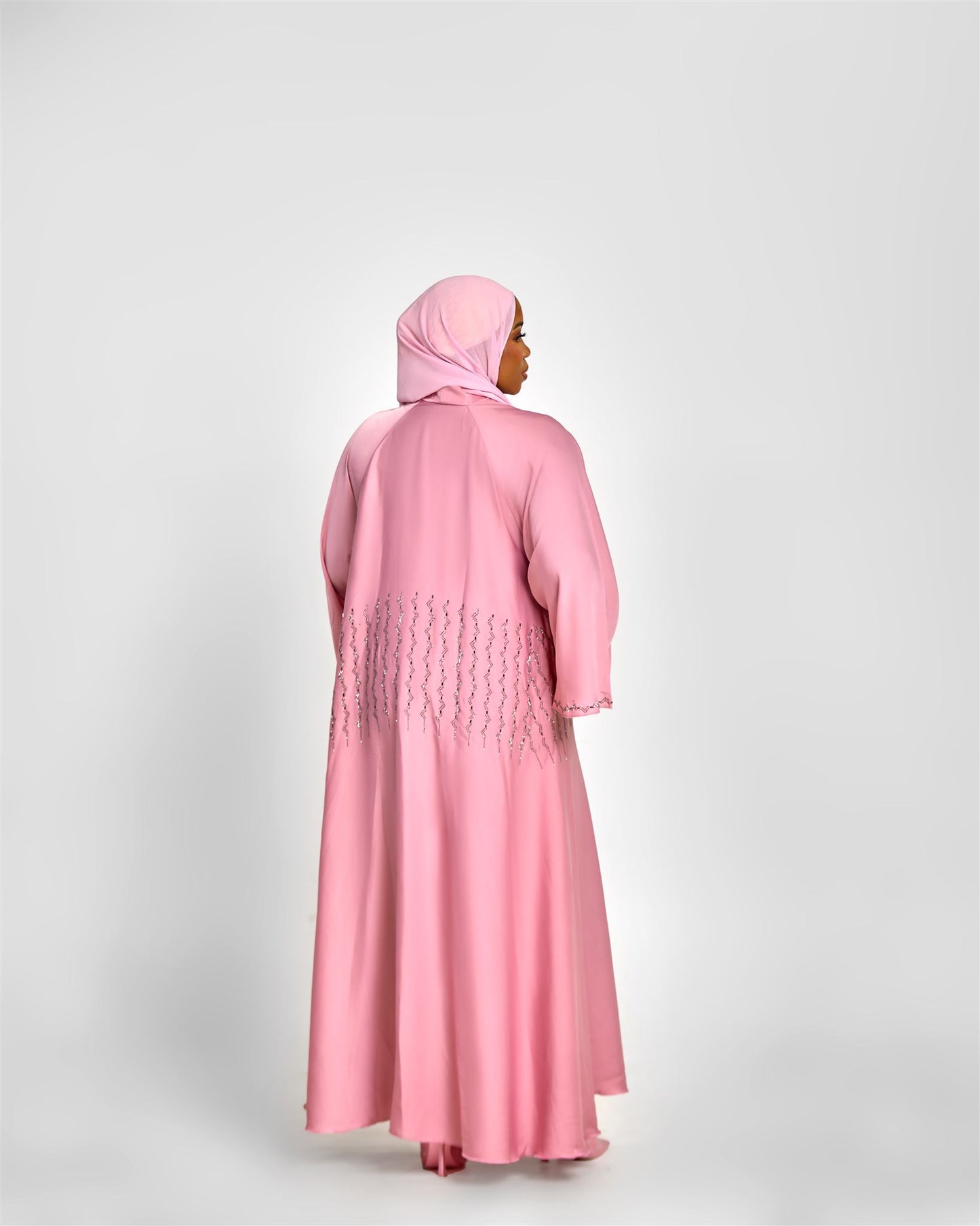 Pink opulence Abaya