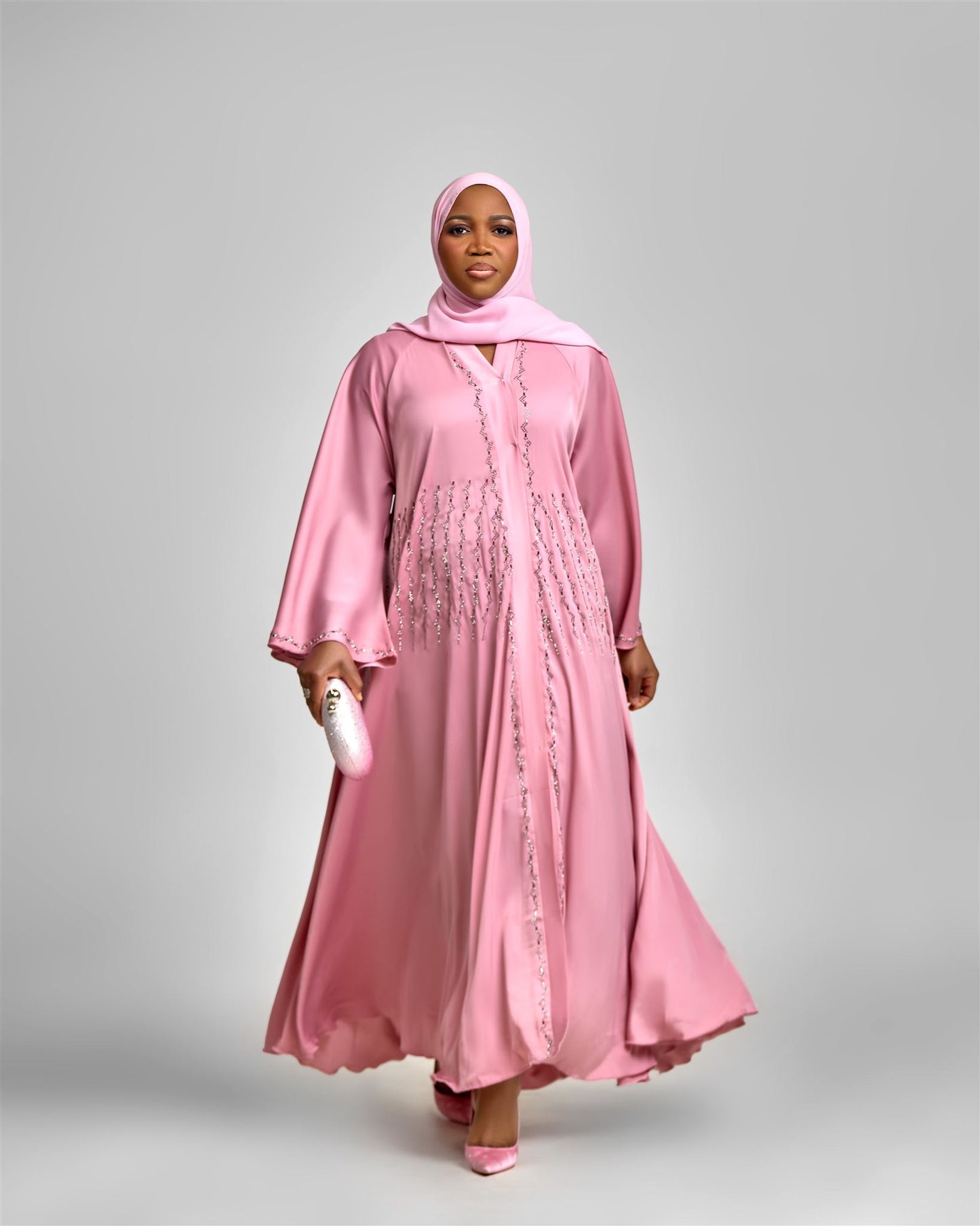 Pink opulence Abaya