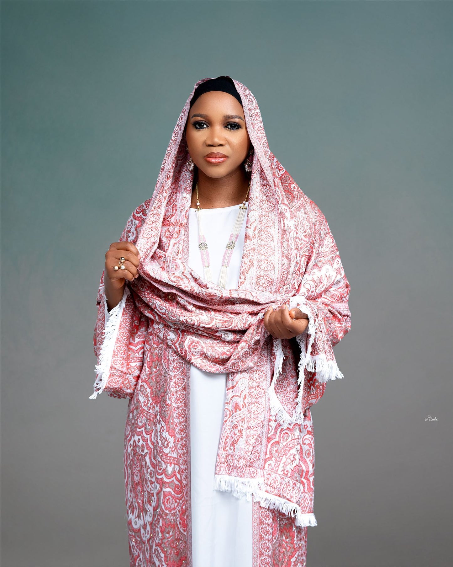 Royal Cashmere Pashmina Abaya Set