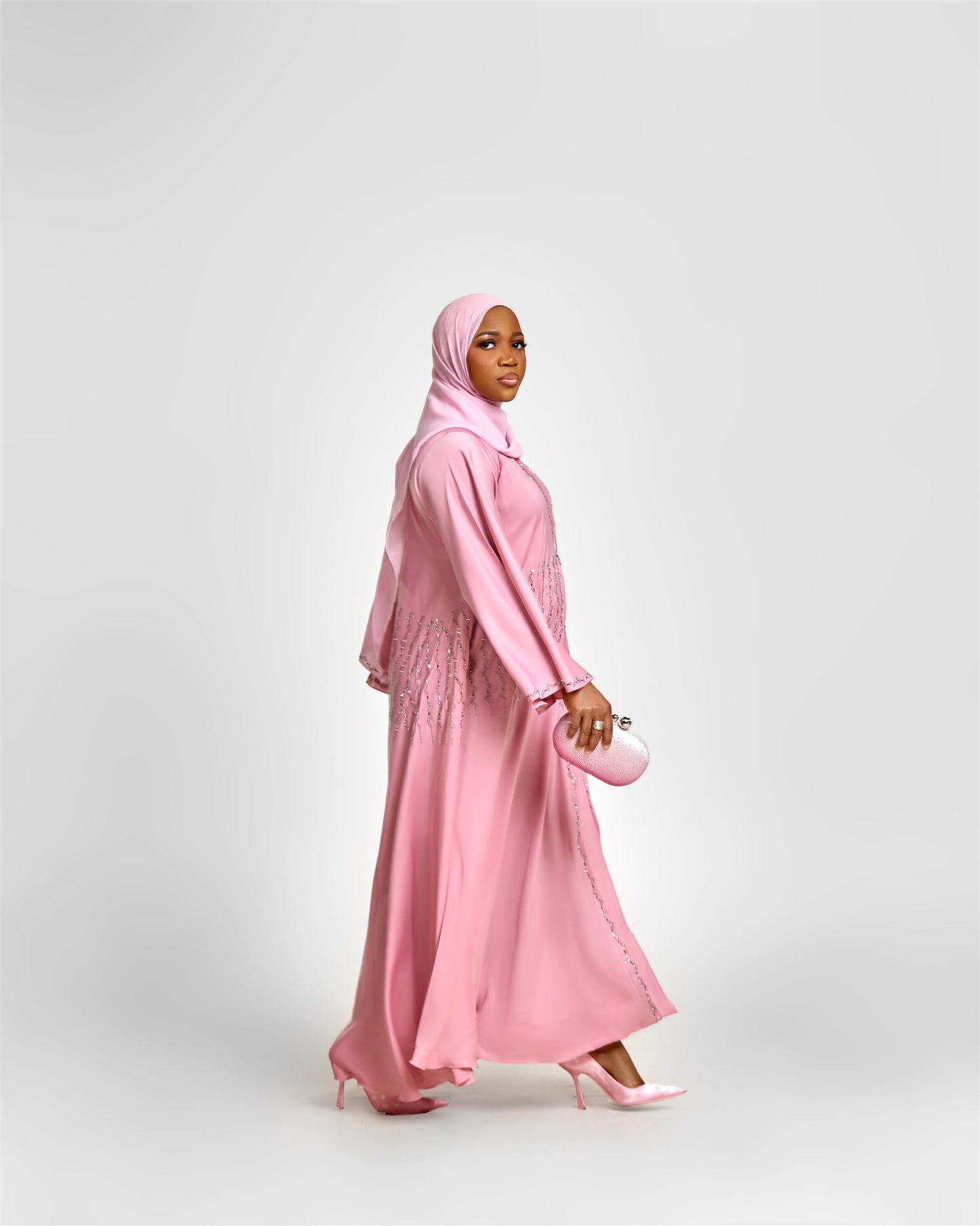 Pink opulence Abaya