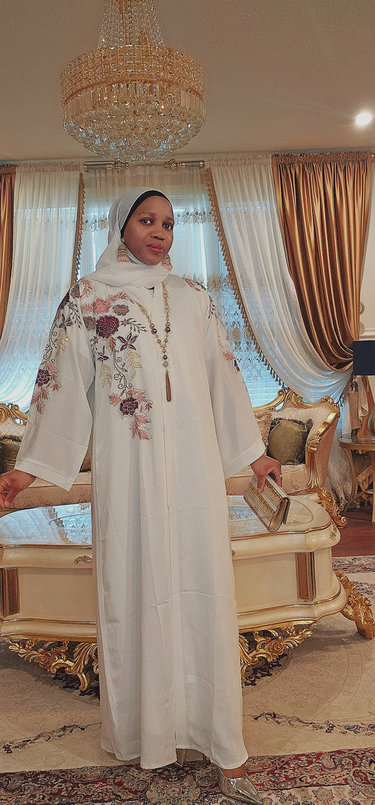 Floral design Abaya 