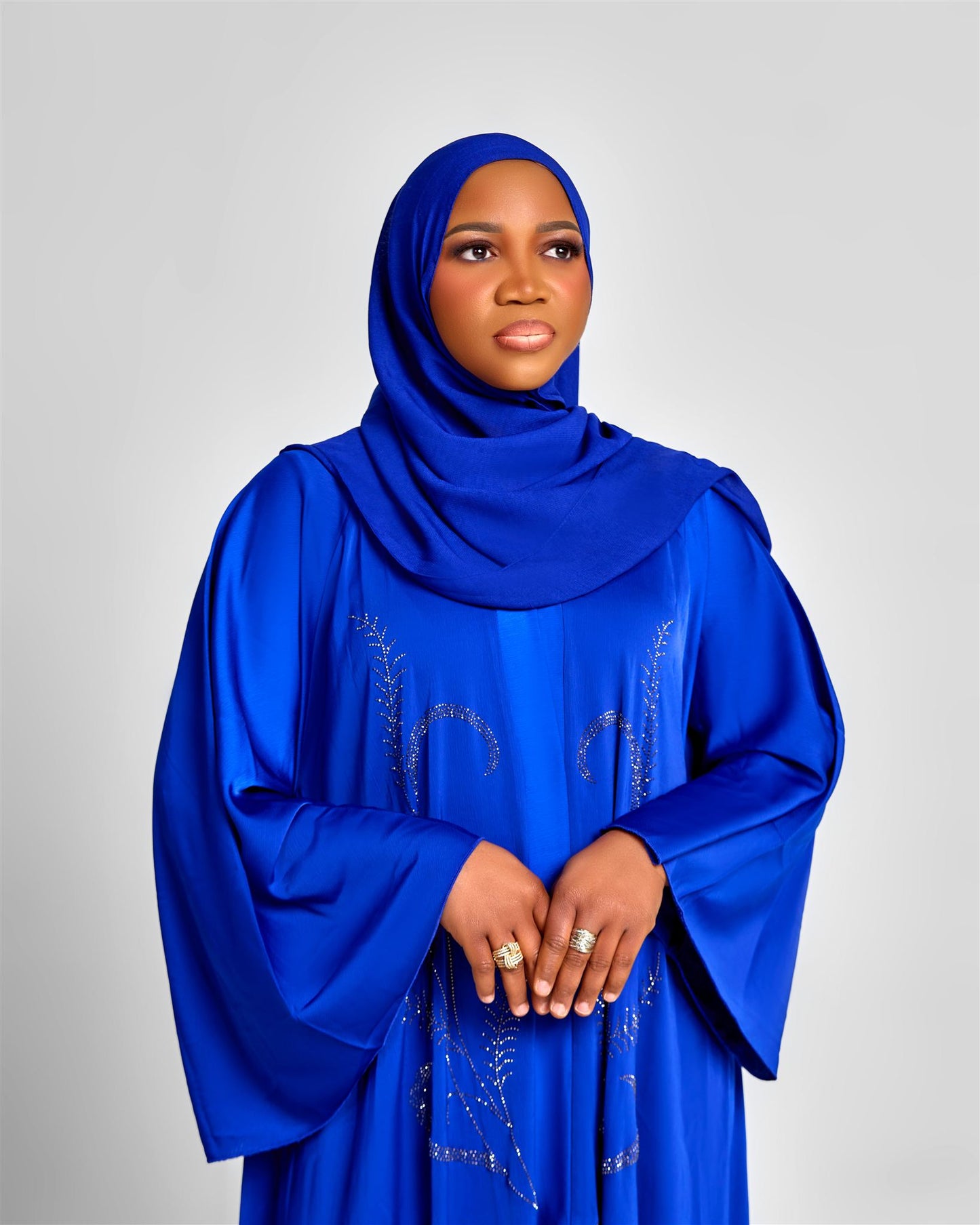 Sapphire blue Abaya