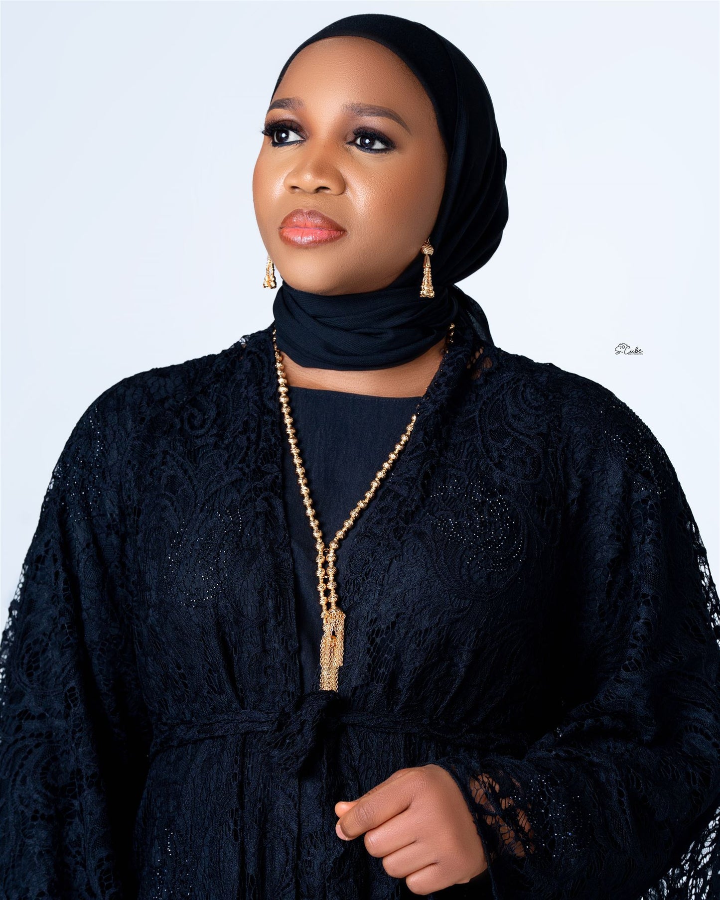 Ayeesha Full Lace 4pcs Abaya